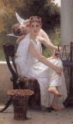 Adolphe William Bouguereau Work Interrupted (mk26) oil painting